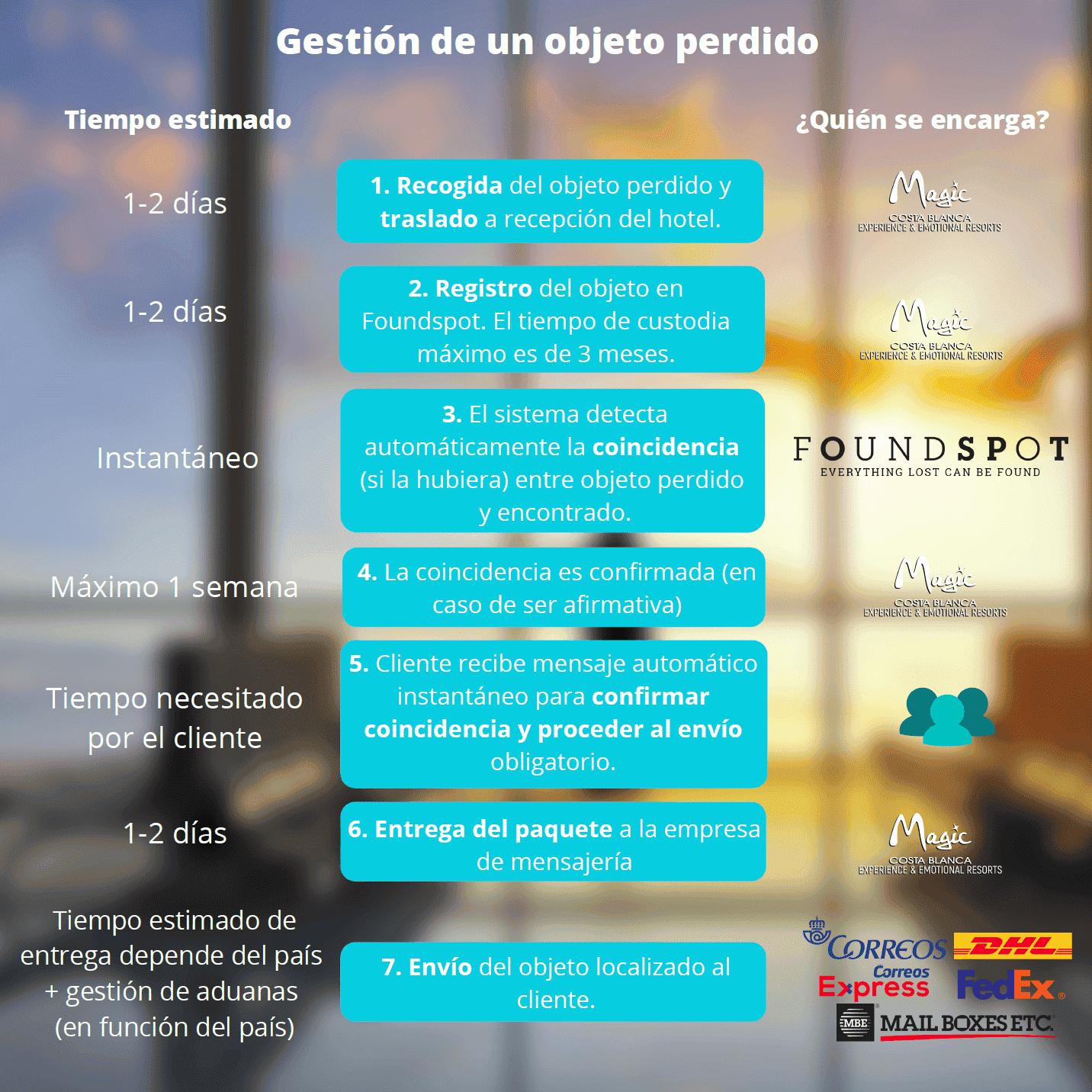 Gestión de un objeto perdido